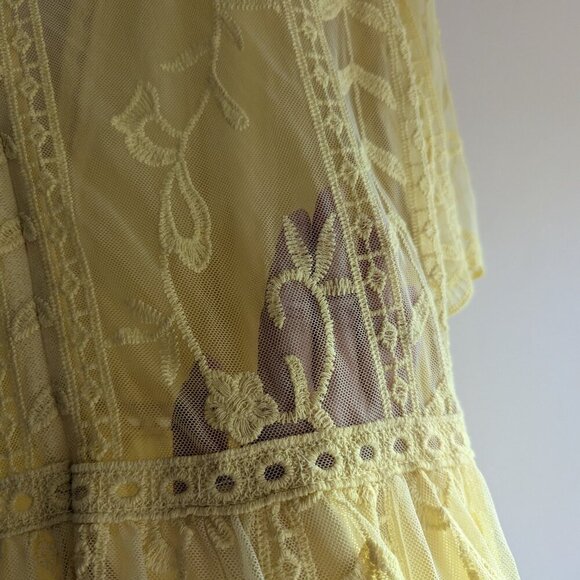 Socialite Lace Minidress in Butter Yellow - Picture 10 of 10